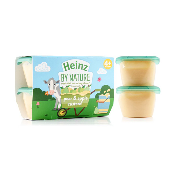 Heinz By Nature Pear & Apple Custard