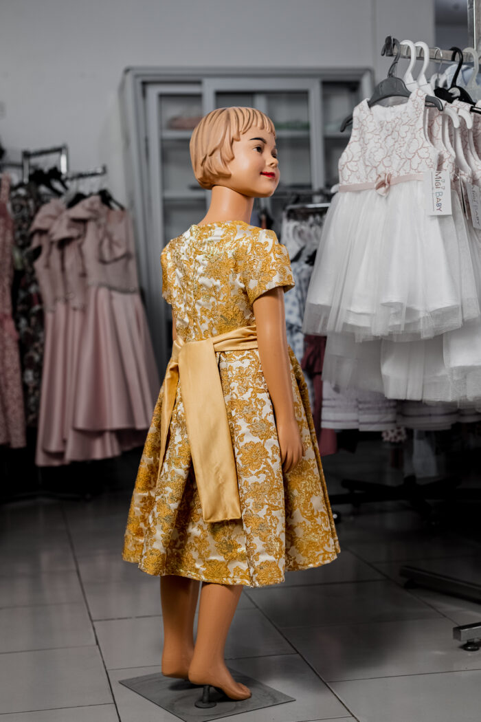 MIGIBaby Gold Brocade Dress - Image 2