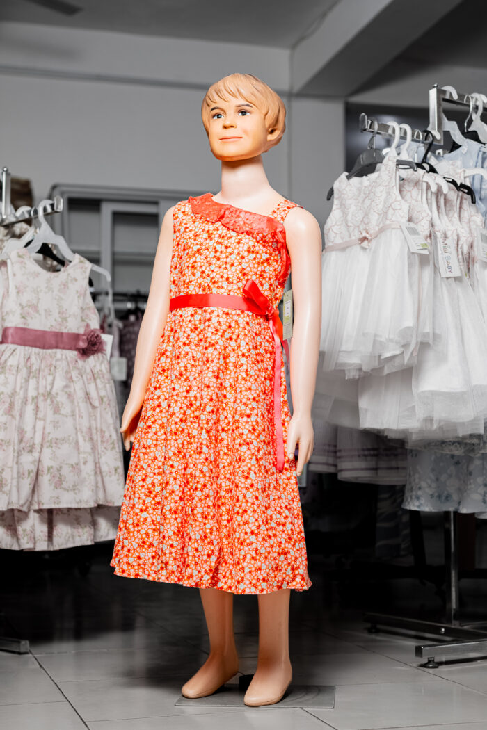 Kidz Ditsy Floral Dress Peach