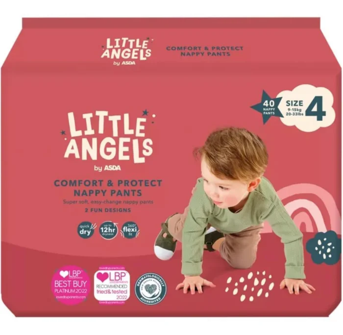 Little Angels Comfort & Protect Nappy Pants Size 4