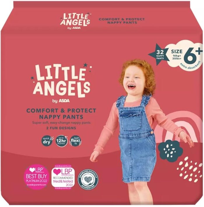 Little Angels Comfort & Protect Nappy Pants Size 6