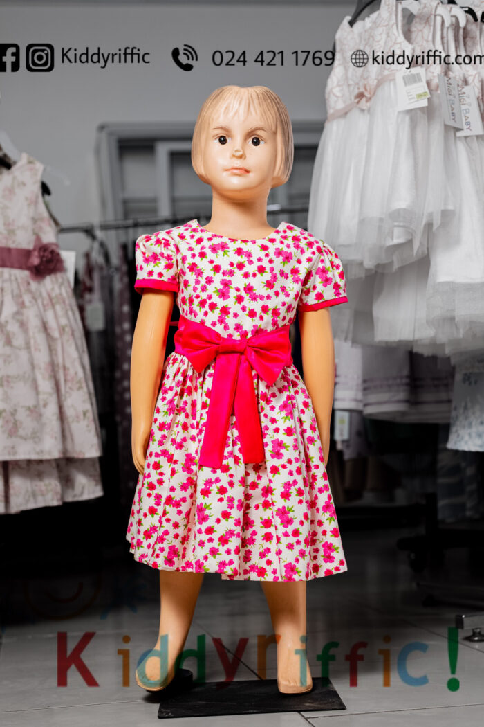 Nannitta Ditsy Pink Girls Dress