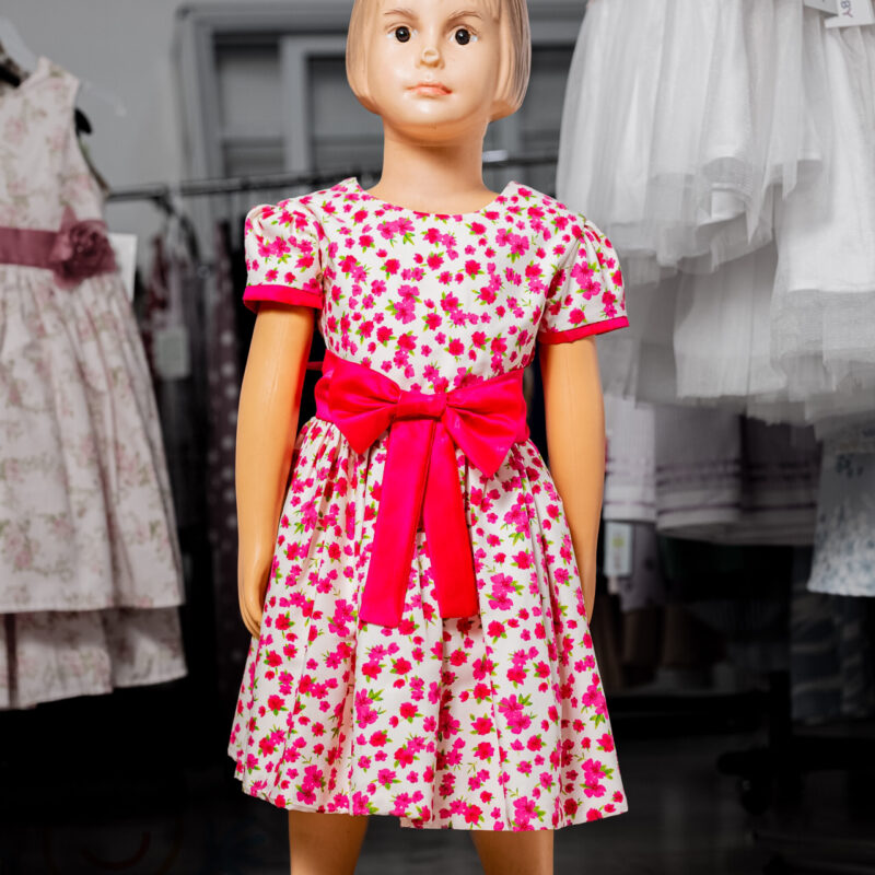 Nannitta Ditsy Pink Girls Dress