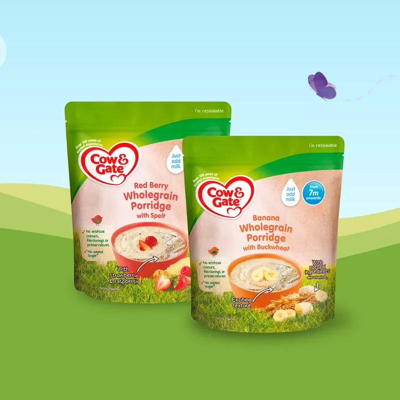 Cow & Gate Red Berry Wholegrain Porridge